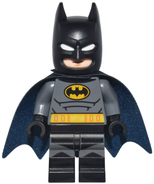 sh0958 - Batman - Dark Bluish Gray Suit, Dark Blue and Black Cape