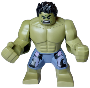 sh0966 - Hulk - Giant, Sand Blue Pants with Lavender Panels, Raging