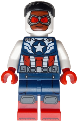 sh0999 - Special Edition Captain America (Sam Wilson) - Dark Blue and White Suit (b24sh02)