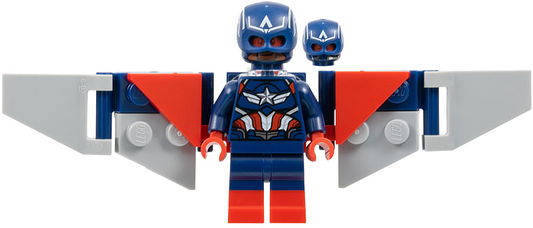 sh1003 - Captain America (Sam Wilson) - Dark Blue Suit, Backpack and Wings without Stickers