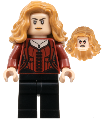 sh1018 - The Scarlet Witch (Wanda Maximoff) - Plain Legs, Medium Nougat Hair