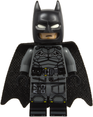 sh1121 - Batman - Dark Bluish Gray Suit, Cowl with White Eyes, Black Boots