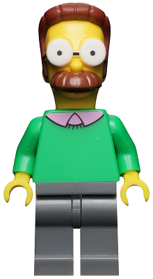 sim013 - Ned Flanders, The Simpsons, Series 1 (Minifigure Only without Stand and Accessories)