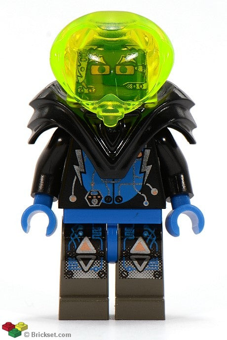 sp029 - Insectoids Zotaxian Alien - Male, Black and Blue with Silver Circuits, with Armor (Captain Wizer / Captain Zec)