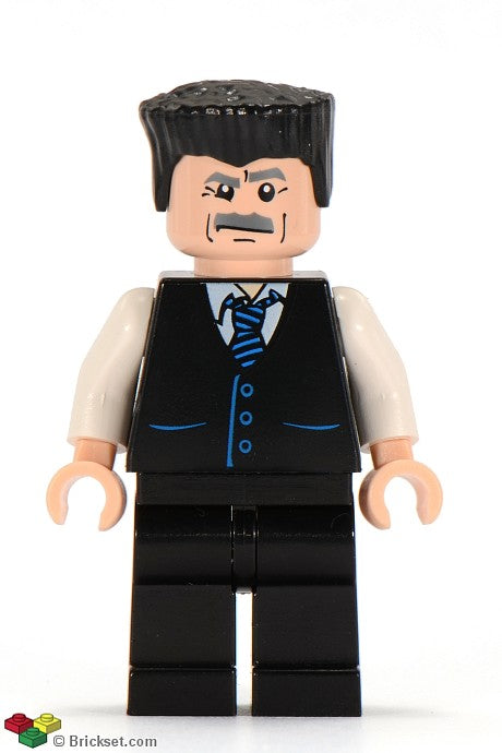 spd017 - J. Jonah Jameson - Vest with Striped Tie, Flat Top Hair