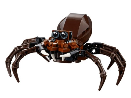 spider05 - Spider, Harry Potter (Aragog with Printed Round Tile Eyes) - Brick Built