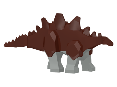 stego01 - Stegosaurus with Light Gray Legs