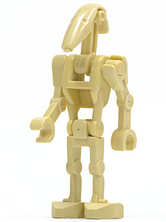 sw0001c - Battle Droid - Tan, Angled Arm and Straight Arm