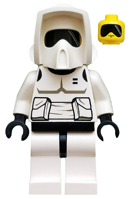 sw0005 - Imperial Scout Trooper - Yellow Head, Dark Gray Torso Print