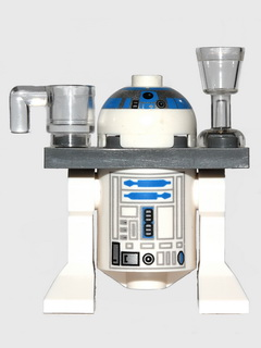 sw0028a - Astromech Droid, R2-D2, Serving Tray Dark Bluish Gray