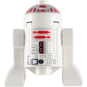 sw0029 - Astromech Droid, R5-D4 - Dome Head with Short Red Stripes