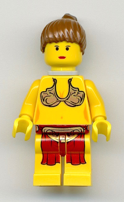 sw0070 - Princess Leia - Jabba Slave Outfit, Yellow Skin, Neck Bracket