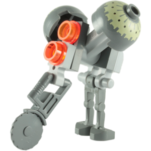 sw0136 - Buzz Droid - Dark Bluish Gray Dome Tops, Circular Blade Saw