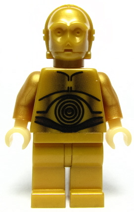 sw0161 - C-3PO - Pearl Gold with Pearl Light Gold Hands