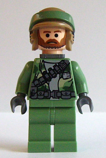 sw0240 - Endor Rebel Commando - Brown Beard, Backpack