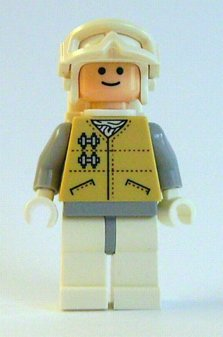 sw0252 - Hoth Rebel - Light Nougat Head, White Visor Snow Goggles