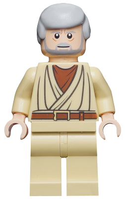 sw0274 - Obi-Wan Kenobi - Old, Light Nougat, White Pupils