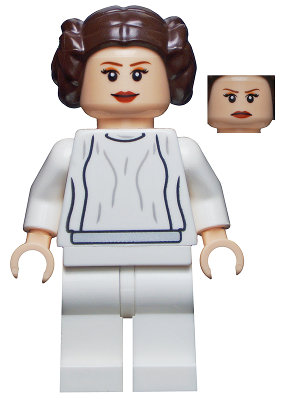 sw0337 - Princess Leia (White Dress, Big Eyelashes)