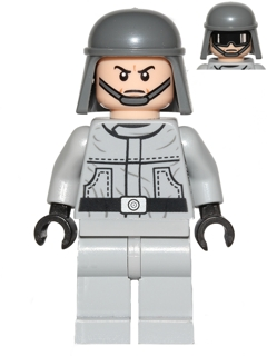 sw0401 - Imperial AT-ST Pilot / Driver (Plain Helmet, Dual Sided Head)