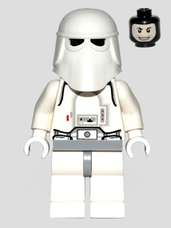 sw0428 - Snowtrooper, Light Bluish Gray Hips, White Hands, Printed Head