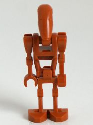 sw0467 - Battle Droid - Dark Orange, Angled Arm and Straight Arm
