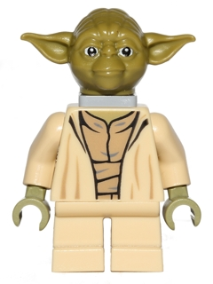 sw0471 - Yoda - Olive Green, Open Robe with Large Creases, Neck Bracket