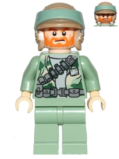 sw0511 - Endor Rebel Commando - Beard and Angry Dual Sided Head