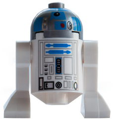 sw0512 - Astromech Droid, R2-D2, Flat Silver Head