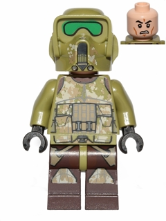 sw0518 - Clone Scout Trooper, 41st Elite Corps (Phase 2) - Kashyyyk Camouflage, Scowl