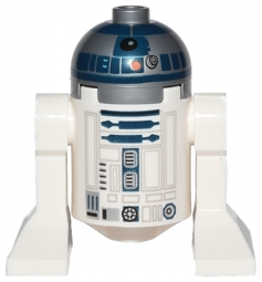 sw0527 - Astromech Droid, R2-D2, Flat Silver Head, Red Dots and Small Receptor