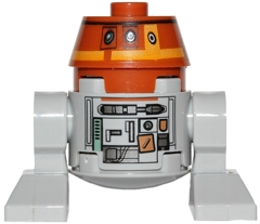 sw0565 - Astromech Droid, C1-10P (Chopper) - Light Bluish Gray Body