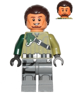 sw0602 - Kanan Jarrus - Dark Brown Hair and Eyebrows