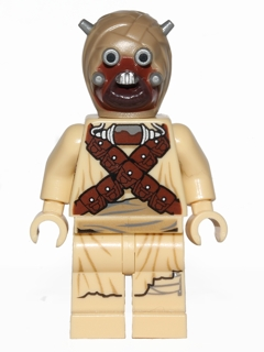 sw0620 - Tusken Raider - Head Spikes, Crossed Belts