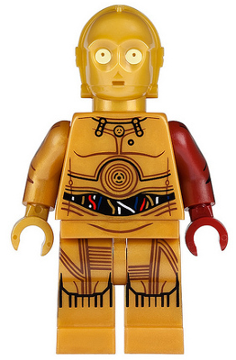 sw0653 - C-3PO - Dark Red Arm