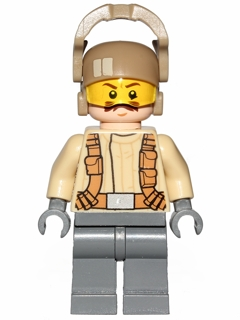 sw0696 - Resistance Trooper - Tan Jacket, Moustache