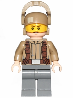 sw0697 - Resistance Trooper - Dark Tan Jacket, Frown, Furrowed Eyebrows