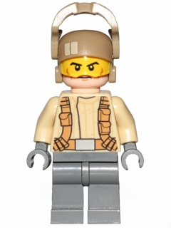 sw0698 - Resistance Trooper - Tan Jacket, Frown, Cheek Lines