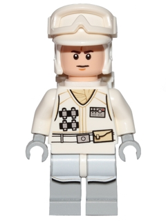 sw0708 - Hoth Rebel Trooper White Uniform (Frown)