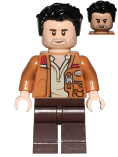 sw0737 - Poe Dameron (Medium Nougat Jacket, Hair)