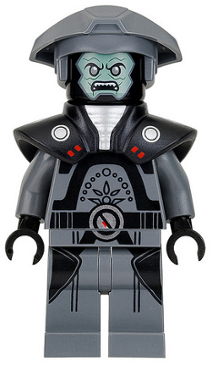 sw0747 - Imperial Inquisitor Fifth Brother - Dark Bluish Gray Uniform