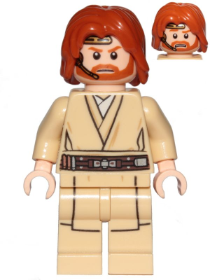 sw0846 - Obi-Wan Kenobi (Mid-Length Tousled with Center Part Hair and Headset)