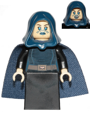 sw0909 - Barriss Offee - Dark Blue Cape and Hood, Black Skirt