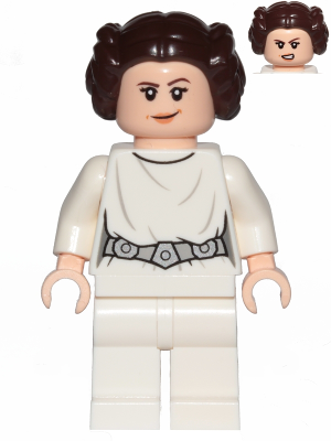 sw0994 - Princess Leia (White Dress, Detailed Belt, Crooked Smile)