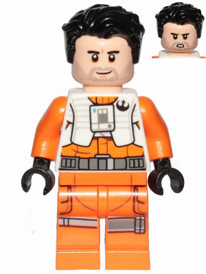 sw1019 - Poe Dameron (Pilot Jumpsuit without Belts and Pipe, Hair)