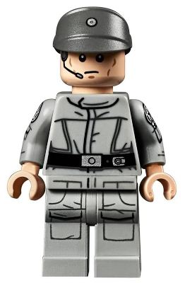 sw1044 - Imperial Crew - Dark Bluish Gray Cap, Printed Arms
