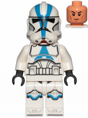 sw1094 - Clone Trooper, 501st Legion (Phase 2) - White Arms, Nougat Head