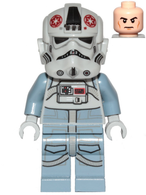 sw1104 - AT-AT Driver - Dark Red Imperial Logo, Cheek Lines, Frown
