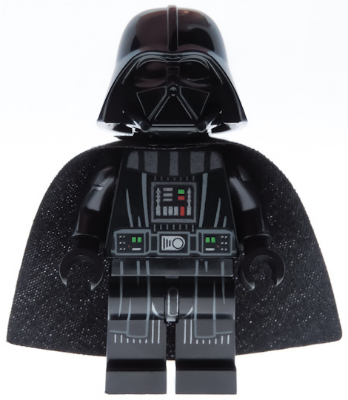 sw1112 - Darth Vader - Printed Arms, Traditional Starched Fabric Cape
