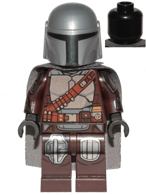 sw1135 - The Mandalorian / Din Djarin / 'Mando' - Silver Beskar Armor, Cape