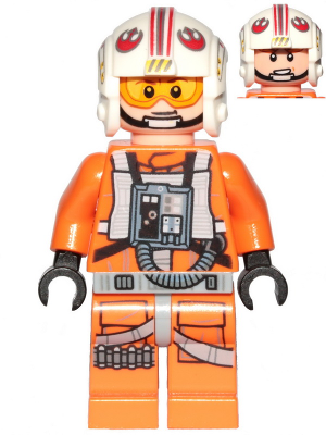 sw1139 - Luke Skywalker (Pilot, Printed Legs, Visor Up / Down, Askew Front Panel)